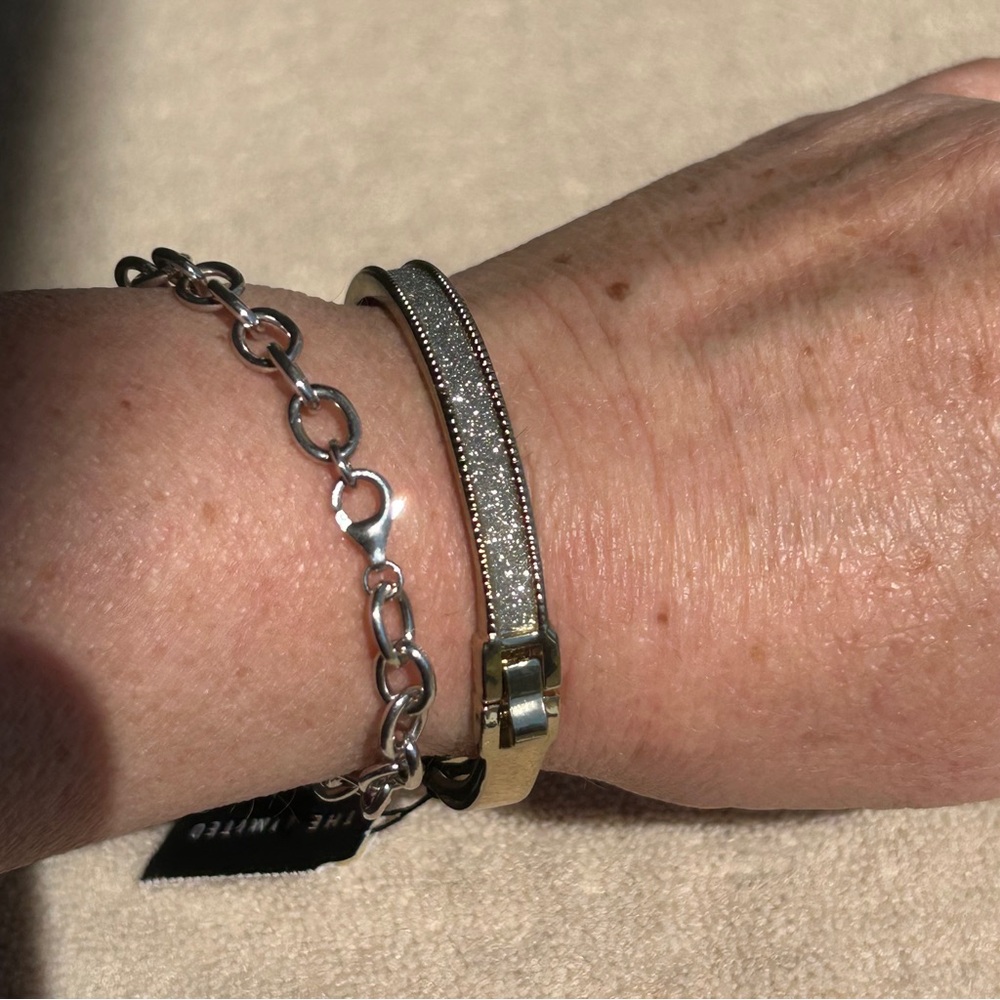The Limited Gold and Silver Textured Bracelet*